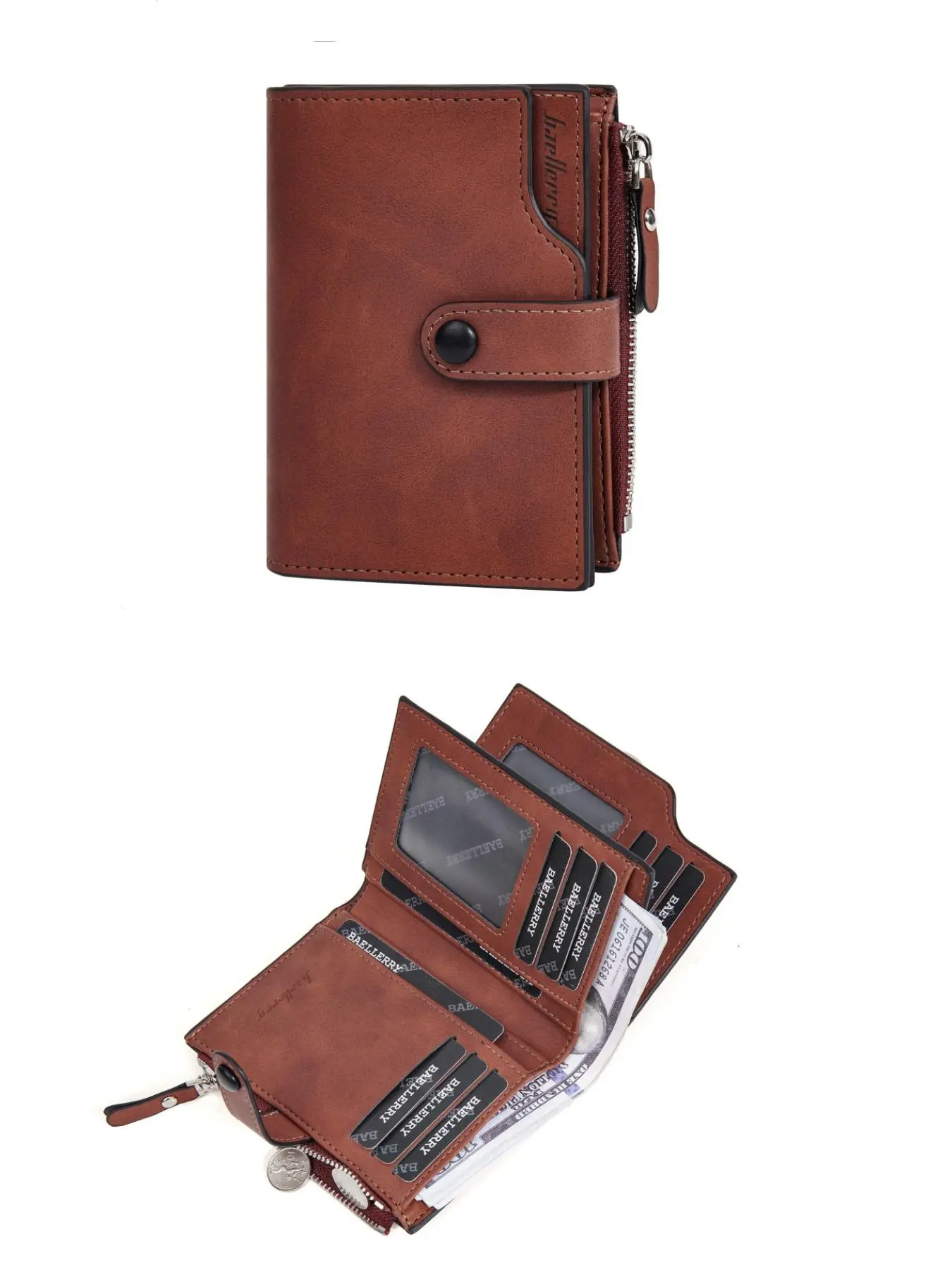 Men's Business Fashion  Short Wallet, Simple Multi Card Slot Large Capacity Wallet, Casual Trendy Versatile High-quality Daily Wallet
