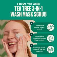 Gambar The Body Shop Tea Tree 3 in 1 Face Wash Scrub Mask 125ml dari The Body Shop Indonesia Store Kota Tangerang Selatan 3 Tokopedia