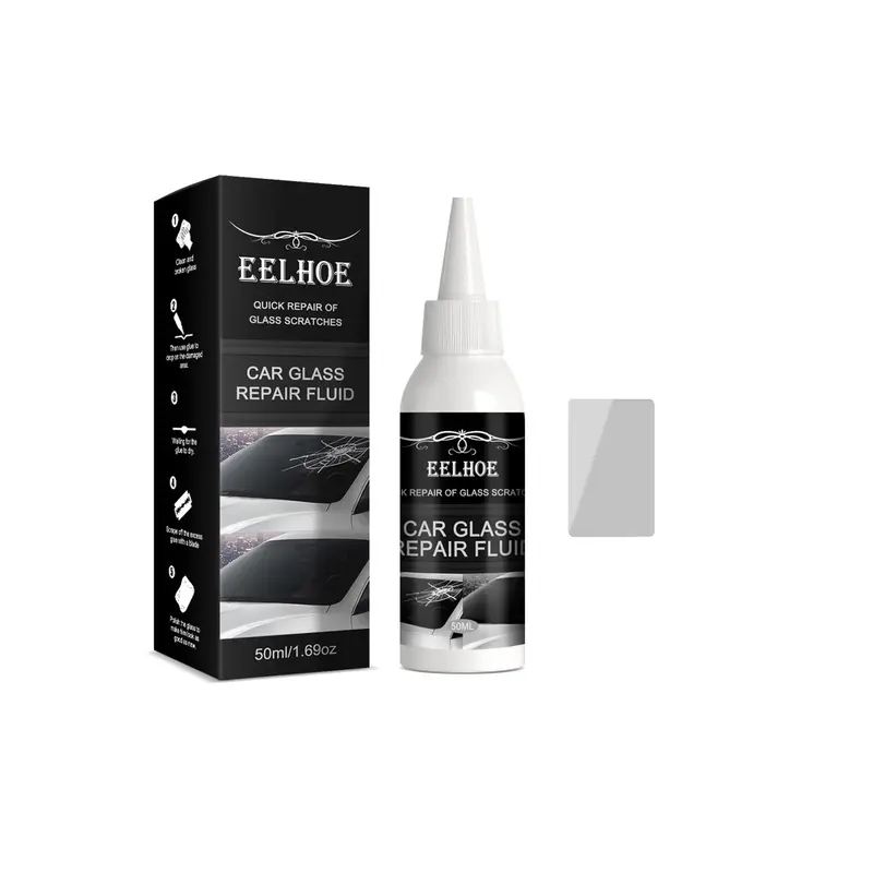 Dụng Cụ Phục Hồi Kính, 30 / 50ml, Sửa Chữa Nhanh, Bảo Dưỡng Nhanh, Độ Bám Dính Mạnh, Lâu Trôi, Keo Phục Hồi Vết Nứt Kính Chắn Gió Ô Tô, Phụ Kiện Xe Hơi 4