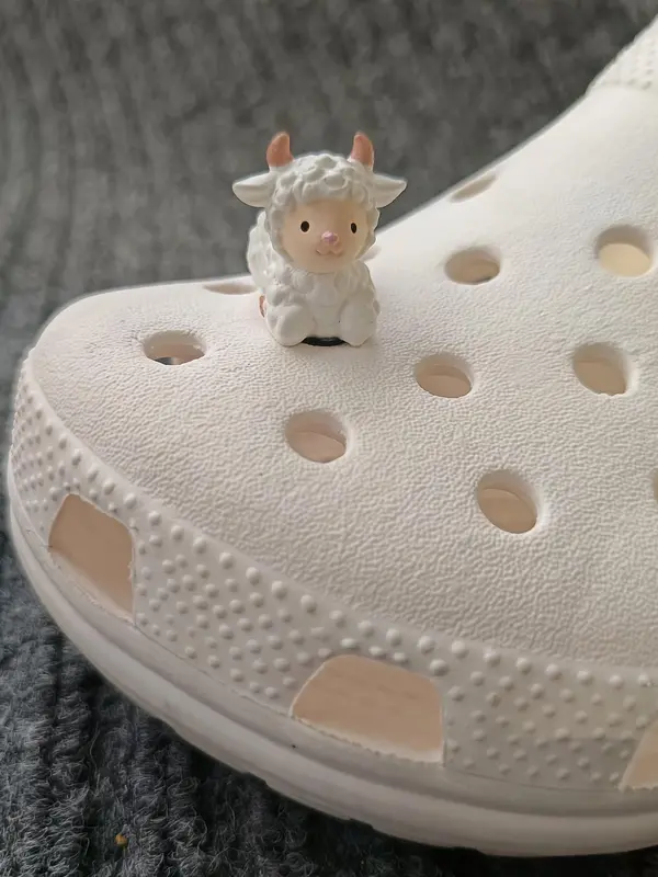 Unisex Cute 3D Farm Animals Design Shoe Charms, Novelty Shoes Ornaments for Clogs, Creative Chic Shoes Accessories for Clogs DIY Decor 7