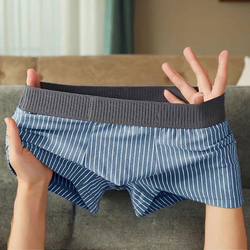 Product Introduction of Quần Lót Nam, Quần Boxer Cạp Thường Kẻ Sọc, Thoáng Khí, Bốn Góc, Thể Thao, Thoải Mái, Thích Hợp Cho Giới Trẻ, Hợp Xu hướng 1