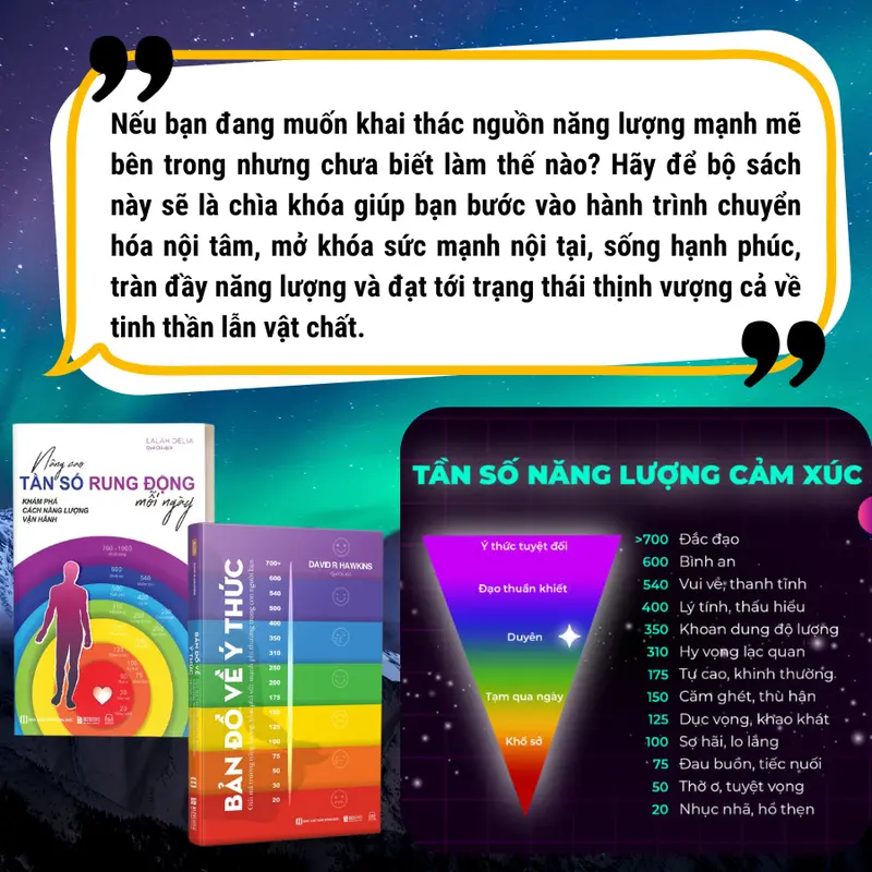 Combo 2 Cuốn Sách Giải Mã Bản Thân: Bản Đồ Về Ý Thức Và Nâng Cao Tần Số Rung Động Mỗi Ngày: Khám Phá Cách Năng Lượng Vận Hành 3