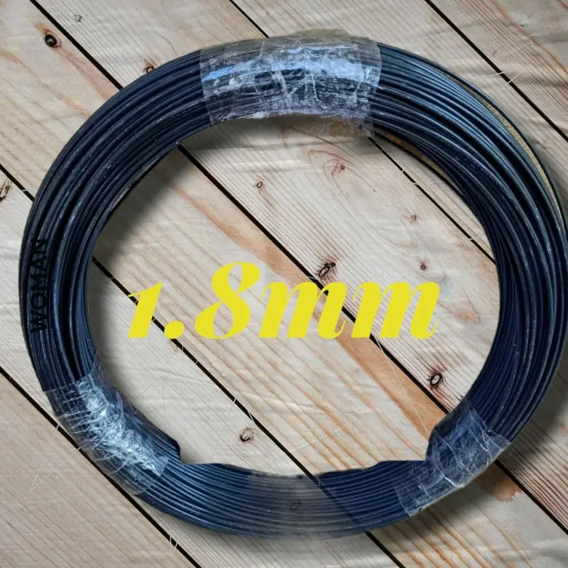 Jeruji fiber hitam 50 meter ukuran 1mm 1.3mm 1,5mm 1,8mm 2