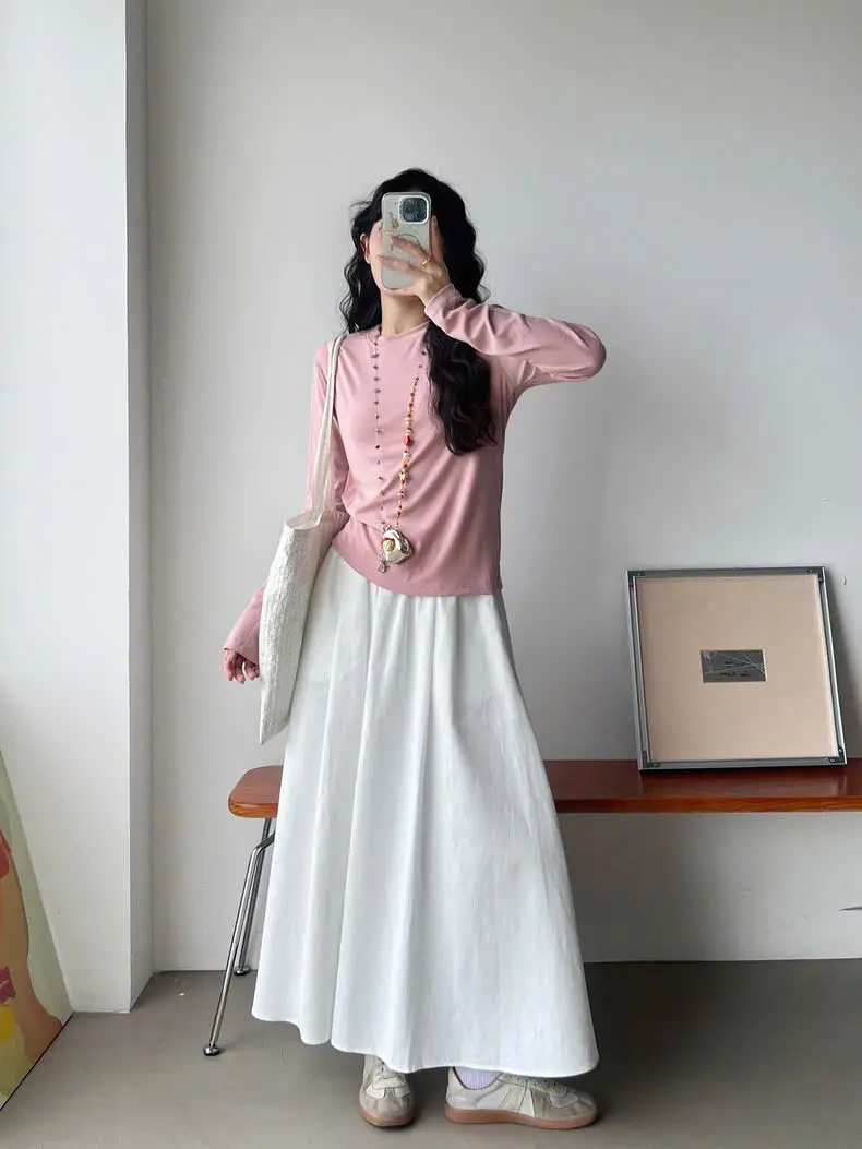 ÁO THUN TAY DÀI BABYTEE TRƠN VẢI COTTON MỀM MỊN THOÁI MÁI Cổ Tròn Women | BigBuy360 - bigbuy360.vn ÁO THUN TAY DÀI BABYTEE TRƠN VẢI COTTON MỀM MỊN THOÁI MÁI Cổ Tròn Women | BigBuy360 - bigbuy360.vn