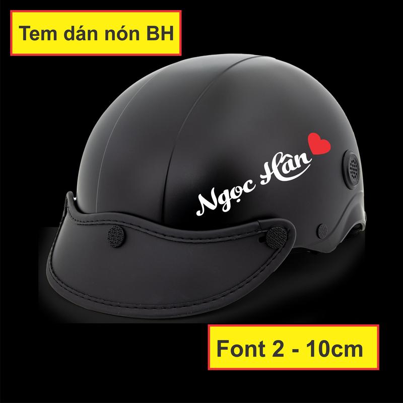  Tem dán nón BH dán xe Điện - Làm theo yêu cầu của bạn tên gì cũng có - Có thể dán xe máy 