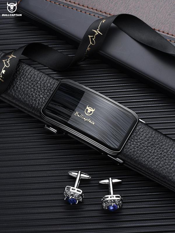 Men's Business Fashion  Automatic Buckle Belt, Fashion Belt for Party, Daily Clothing Decor, Trendy All-match & Exquisite Belt for Birthday Gift 4
