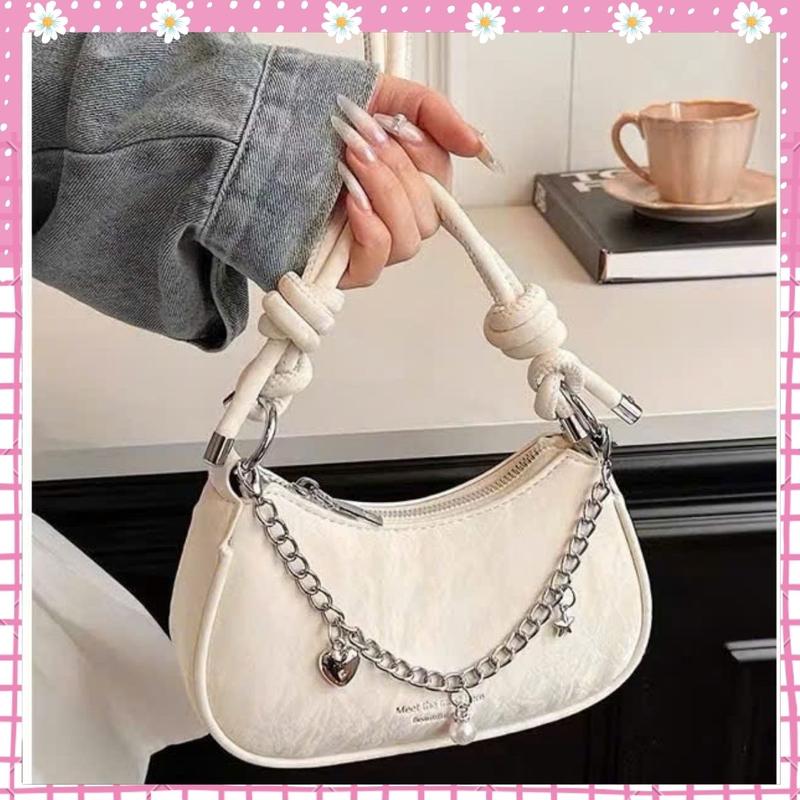 Túi xách nữ đeo chéo túi nữ giá rẻ dáng xing phối dây Xích Tim kẹp nách đeo vai phong cách Hàn Quốc Bachhoaonline68 941