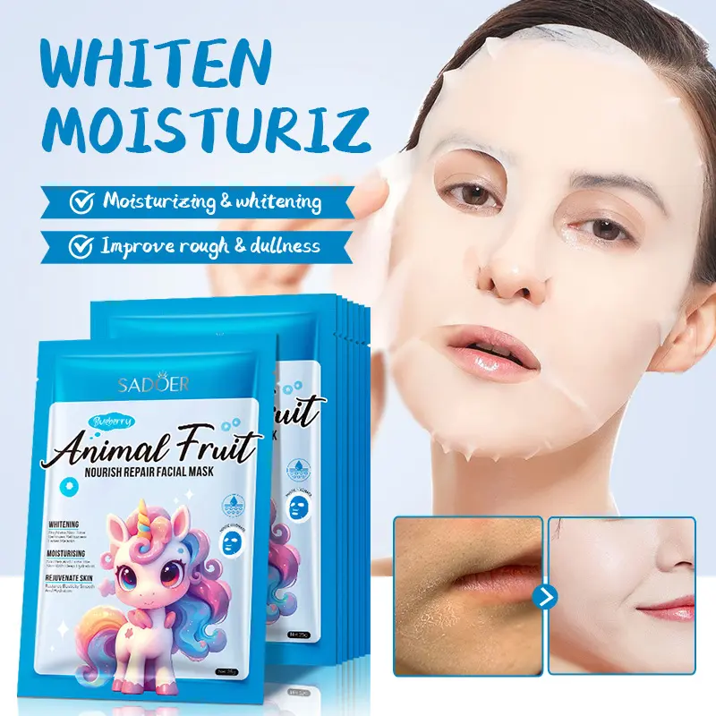 SADOER Animal Series Nourishing Repair Fruit Mask Facial Mask