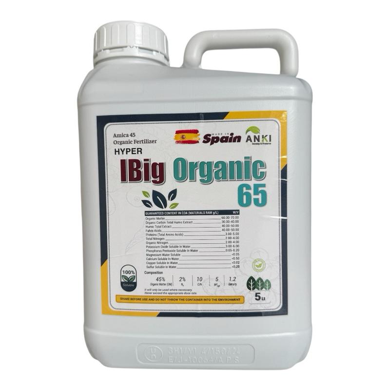 [Hàng mới] Can phân bón hữu cơ cao “Big Organic 65% min” 5 lít nhập khẩu Châu Âu (nguyên đai nguyên kiện)