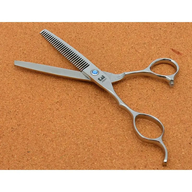 HAFON Kéo Cắt Tóc, Tay Trái, 5.5 Inch, Kéo Làm Tóc, Kéo Tay Trái, Kéo Thẳng, Kéo Cắt Mỏng, Thích Hợp Cho Tóc Mái 4