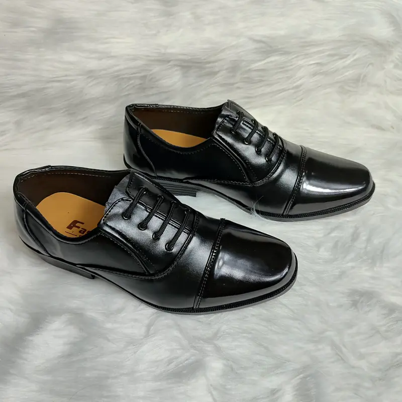 Giày tây đen nam SQ  phong cách lịch lãm đế khâu chắc chắn ( size 38 - 44 Hàng Hộp) Shoes già ytâynam 2