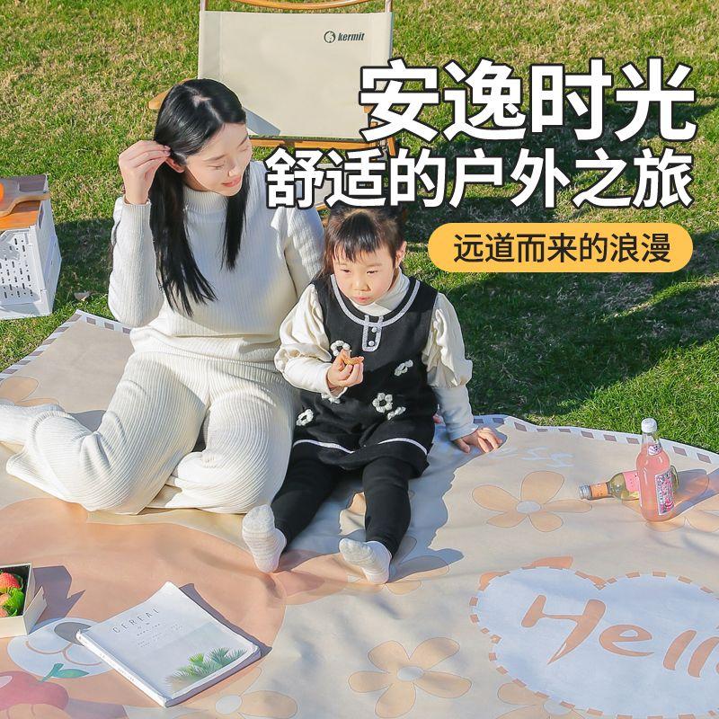 Thảm Dã Ngoại Gấp Gọn Hoạt Hình, Tấm Chống Ẩm Ngoài Trời, Thảm Trải Sàn Cầm Tay Chăn Dã Ngoại Thảm Gió Thảm Chống Gió, Thảm Để Bàn Thiết Yếu, Năm 2024 3