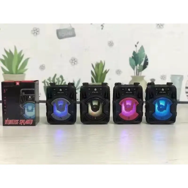 ลำโพงบลูทูธ ตัวมินิ พกพา รุ่น KTS-1370 มีไฟLED เสียงดี สินค้าใหม่!! เลือกสีได้ พร้อมส่ง Bluetooth ไร้สาย Speaker