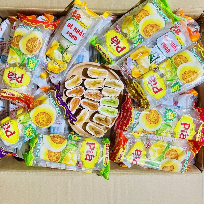 Bánh Pía Mini 7 Vị Đặc Sản Sóc Trăng Vỏ Mềm Nhân Dẻo Thơm Ngon - Túi 5 Cái