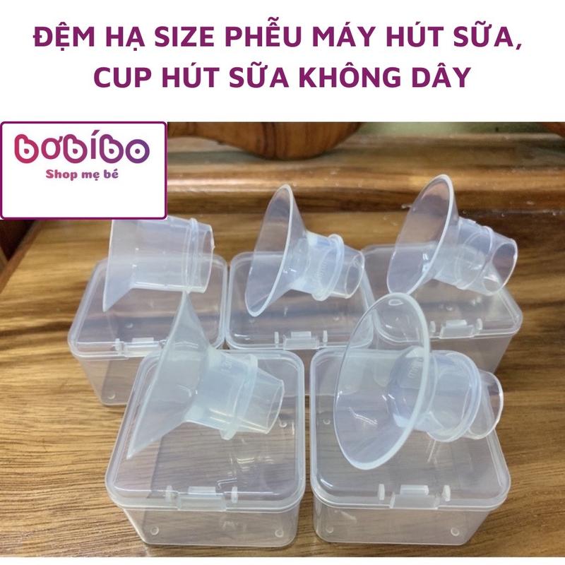 Đệm giảm size, hạ size Phễu máy hút sữa, Cup hút sữa không dây size 13-15-17-19-21-24mm chất liệu Silicon an toàn cho bé ( 1 Chiếc)