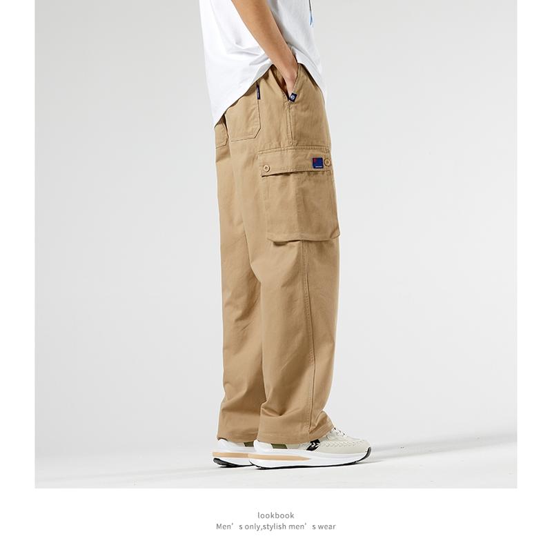 2025 Men's Work Pants, American Style, Loose Fit, Straight Cut, Easy to Match with Outfits, Summer INS Fashion Tide Handsome High Quality Man Clothing 3