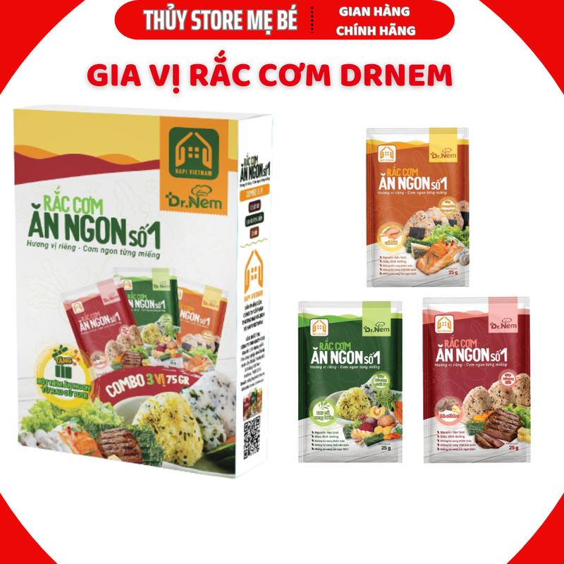 [Quà tặng thêm] 2 gói Rong Biển Rắc Cơm Ăn Ngon Dr Nem cho bé bổ sung dinh dưỡng, Gia vị rong biển Ăn Vặt Food Thức ăn 8