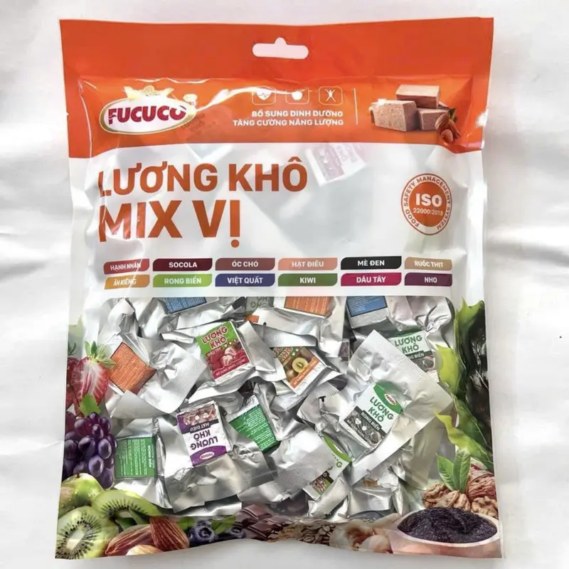 1KG Lương khô 15 vị dinh dưỡng TÂN VIỆT NHẬT (MIX CHUẨN) VÀ 13 VỊ FUFUCO Thức Ăn Vặt SEE FOOD A4 Snack ngucoc 1