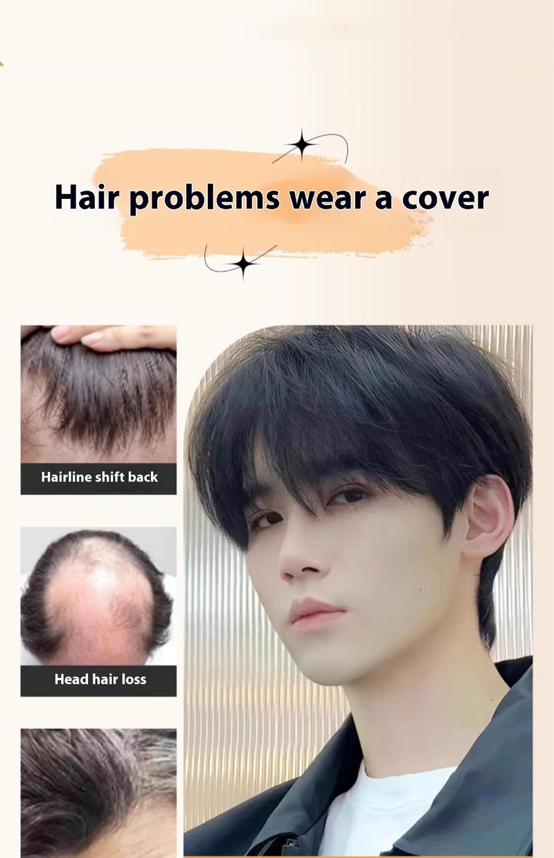 Product Introduction of 100% Human Hair Wigs For Men Short Wig Hair Modern Style Full Machine Wig Fashion Type For Male 7