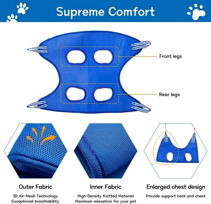TOBY CHEAP Pet Cat Grooming Hammock Helper Sarung Mandi Anjing Kucing Tas Gantung 4
