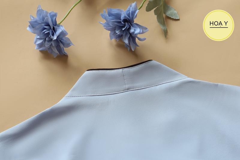 Product Introduction of DL102 LAM (Họa Y Pháp Phục) Đồ Lam Đi Chùa, Top Quần Áo Thời Trang Cho Phật Tử Nữ,  size S M L XL XXL, Pháp Phục, trang phục truyền thống thường mặc, chất lụa tuyết xl Women Lịch trung niên 10