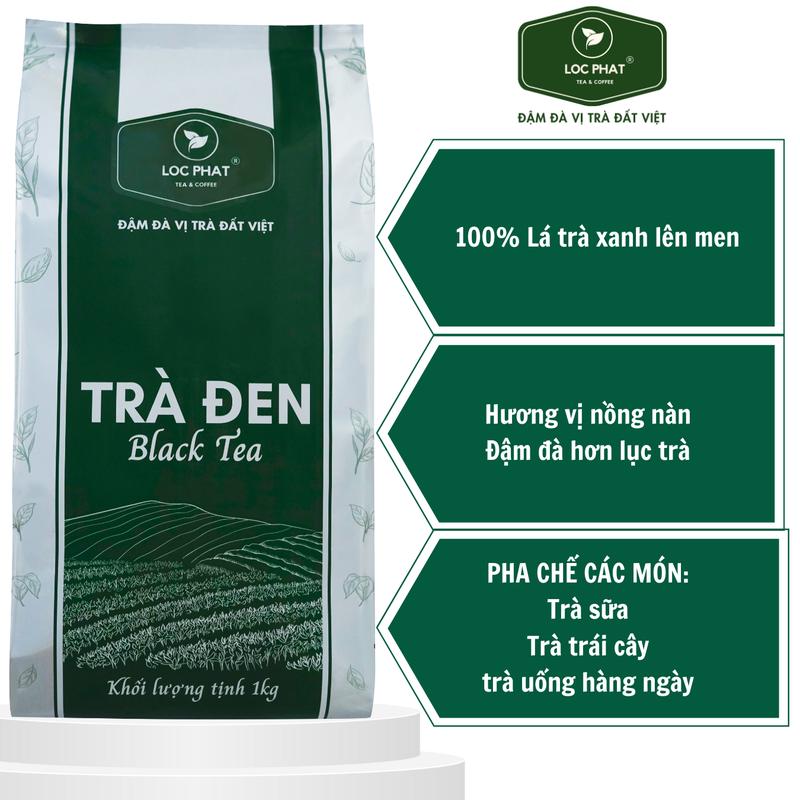 Trà Đen Lộc Phát - 1KG - Nguyên Liệu Dùng Để Pha Chế Đồ Uống - Trà Sữa Nước Trà Tea Chua Chè trà ô trà ô