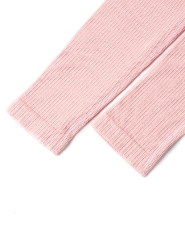 Two-Piece Set Women's Plain Long Sleeve Crop Tee & High Waist Leggings Tracksuit Set, Sporty Round Neck Top & Skinny Pants for Yoga Gym Workout Running, Ladies Sportswear for All Seasons 8