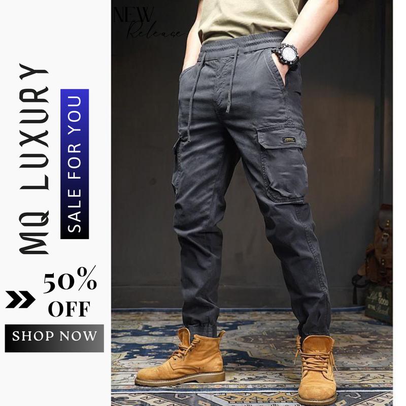 Quần Jogger Kaki - JG3 Quần Jogger Túi Hộp Cao Cấp Nam Cạp Chun Bo Gấu Vải Kaki Xịn Xuất Khẩu MQ LUXURY Sport