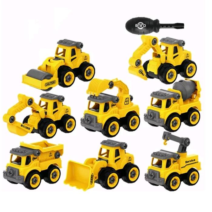 Gambar Mainan Mobil Diy Konstruksi Truck Engineering Bongkar Pasang Truk Anak toy toys dari Mister Mainan Kota Administrasi Jakarta Utara Tokopedia