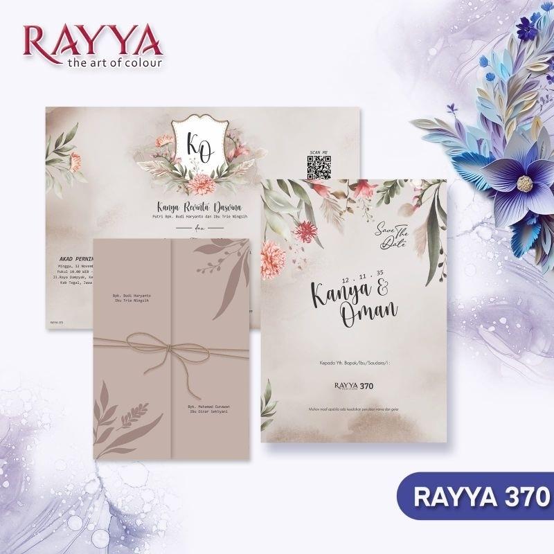 Undangan Pernikahan PROMO Terbatas RAYYA 370 | Paket Lengkap Elegan Modern Paket Lengkap 100 PCS Gratis Label & Plastik - JanjiKita | Default