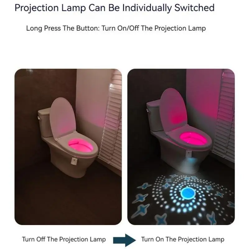 LED Motion Sensor Toilet Light, Toilet Lamp LED Night Light, Toilet Seat Light, Sensor LED Bathroom Night Lights, Indoor Lighting for Bathroom 6
