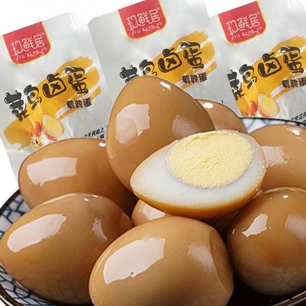 Product Introduction of Breakfast Snacks No Shell Quail Egg Snack Spiced Taste Small Package Spiced Egg Snack 1