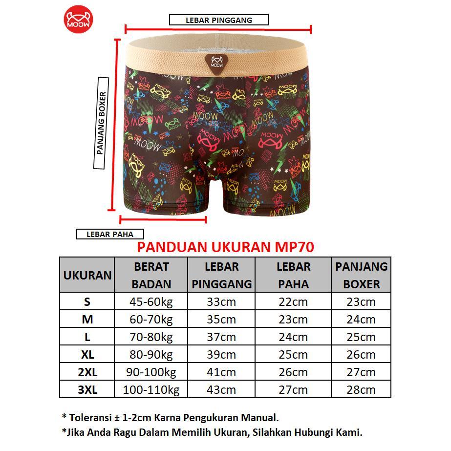 LIMITED EDITION NEXT LEVEL X MOOW PAKET 4PCS Celana Dalam Boxer Pria Premium Ice Silk Adem Lembut Motif Logo Antibacterial 7A MP70