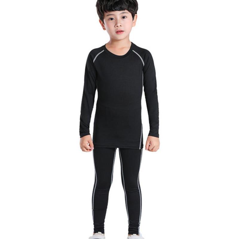Product Introduction of 1pcs Kids Tights Suit Sportswear Children's Quick-Drying Breathable Sports Basketball Running Thermal Underwear 28