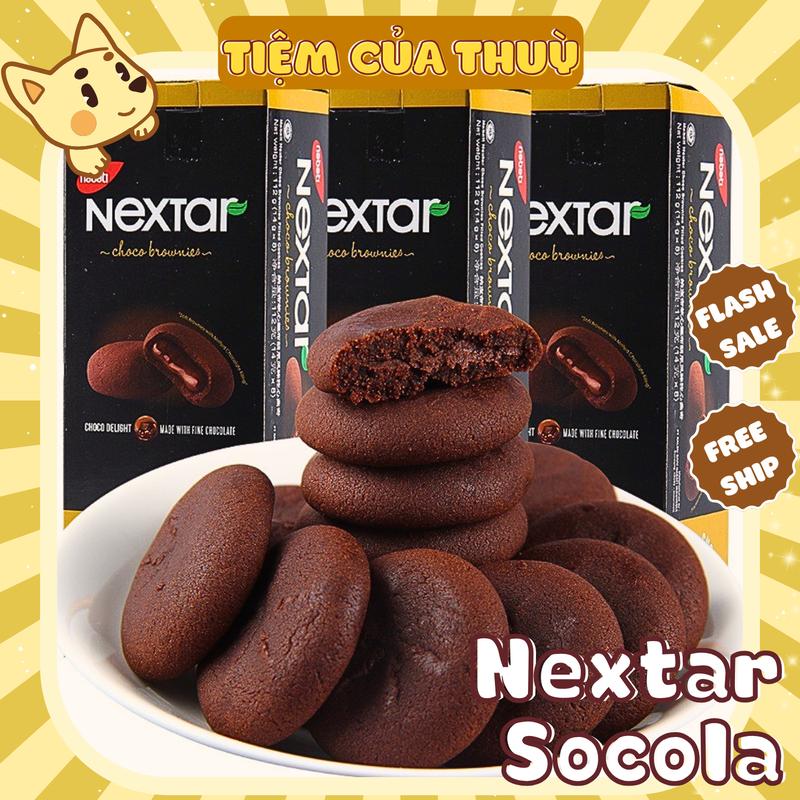 Bánh Mì Nextar Nabati Socola Hộp 112G - 8 Cái, Bánh Nabati Nextar Socola Chảy, Tiệm ăn vặt Thuỳ Bùi