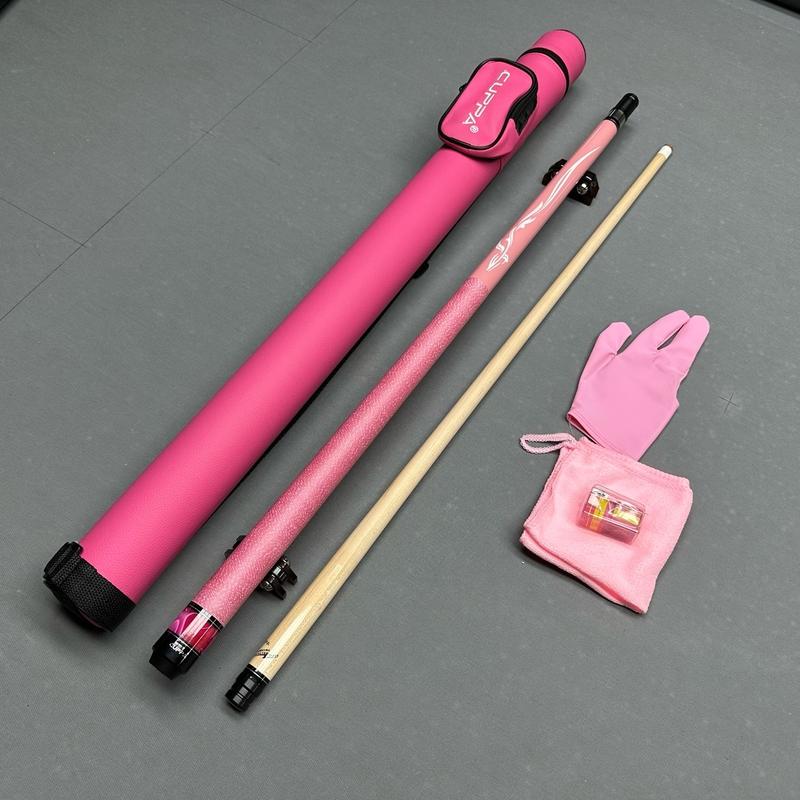 Cơ bida Cuppa Hồng S9 ( Tặng kèm combo bao da + găng tay và khăn lau cơ hồng) Gậy Bida Gậy Bida