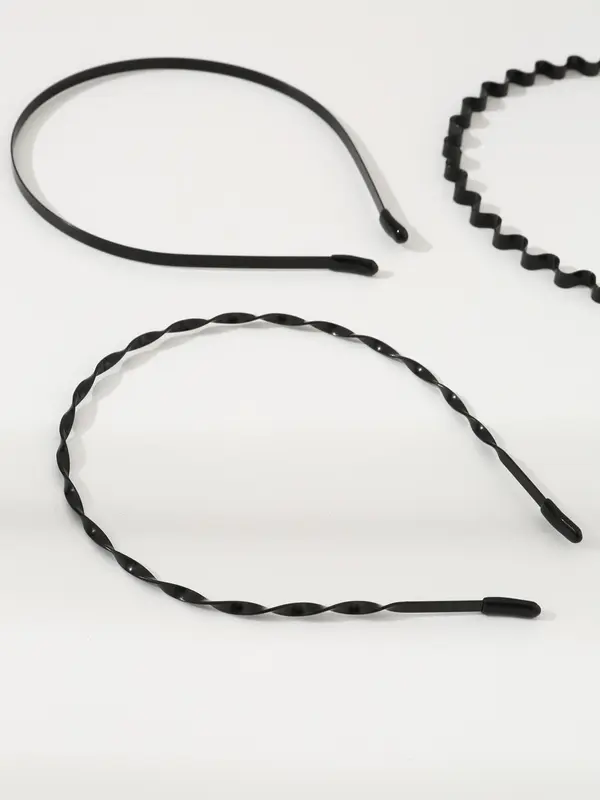 6pcs Minimalist Casual Plain Lightweight Headband, Simple Wave Design Hair Hoop, Casual Hair Accessories for Women for Daily Used 3