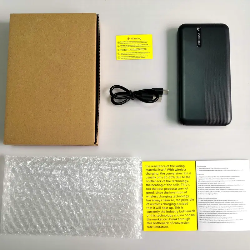 20K/10Kmah Power Bank with Micro & Type-C Inputs, Dual USB Outputs, LED Display Ultra-Portable for Travel, Daily Use, Compatible with iOS/Android & More 3