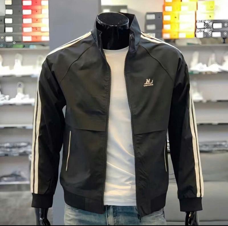 áo khoát dù nam nữ 2 lớp phối logo trước ngực cao cấp-mã không nón Menswear Jacke<HNH Store-68>