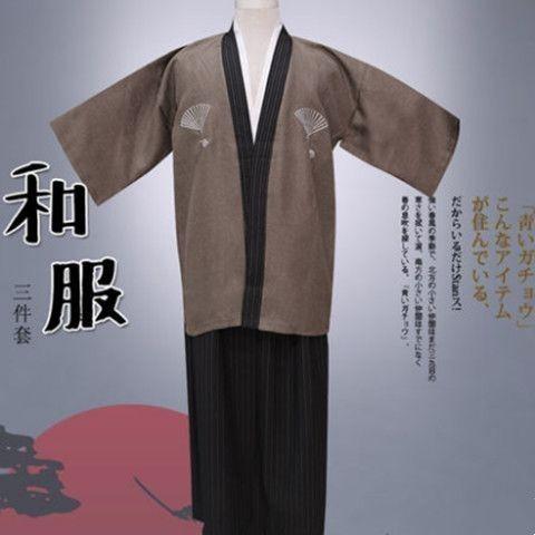 Product Introduction of [3143 People Collected] Men's Anime Costume Kimono Japanese Style Male Samurai Costume Japanese Kimono Men Japanese Traditional Costume Performance Costume 19