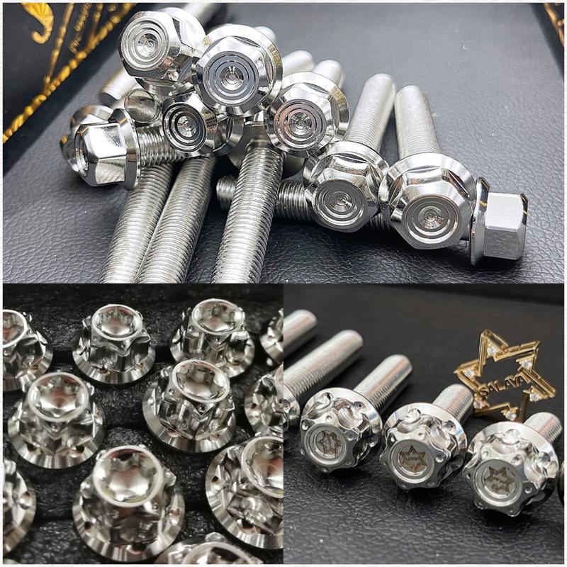 ỐC SALAYA SIZE 8LI ĐẦY ĐỦ SIZE CHO CÁC DÒNG XE MÁY INOX 304 0