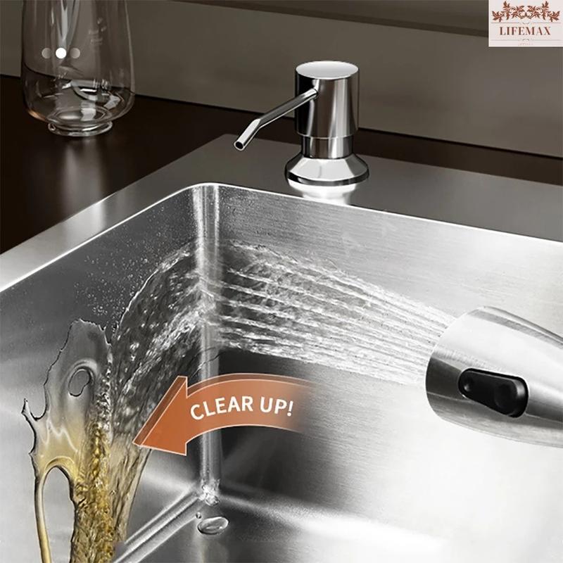[SG Seller]Kitchen Nano Sink Single/Double Sink 304 Stainless Steel Household Sink With Kitchen Faucet Drain Accessories 6