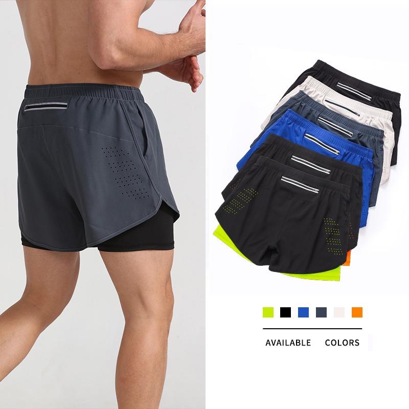DK22 Celana Pendek Olahraga Lari Pria Gym Training Legging Sport Pria Fitness 0