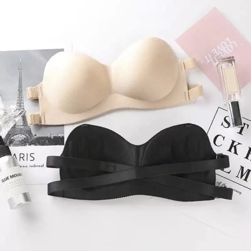 Women Bra Breathable Push UP Bras Seamless Wire Free Solid Lingerie Invisible