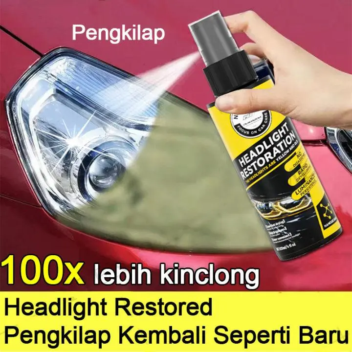Pembersih Lampu Mobil / Pengkilap Mika Lampu Mobil / Headlight Restored 120ml / Headlamp Polish / Pembersih Lampu Mobil & Motor / Poles Mika Lampu Mobil 0