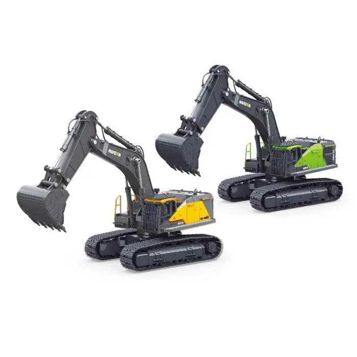 HUINA 1721 PROFESSIONAL EXCAVATOR MODEL DIECAST METAL 1/50 SCALE 0