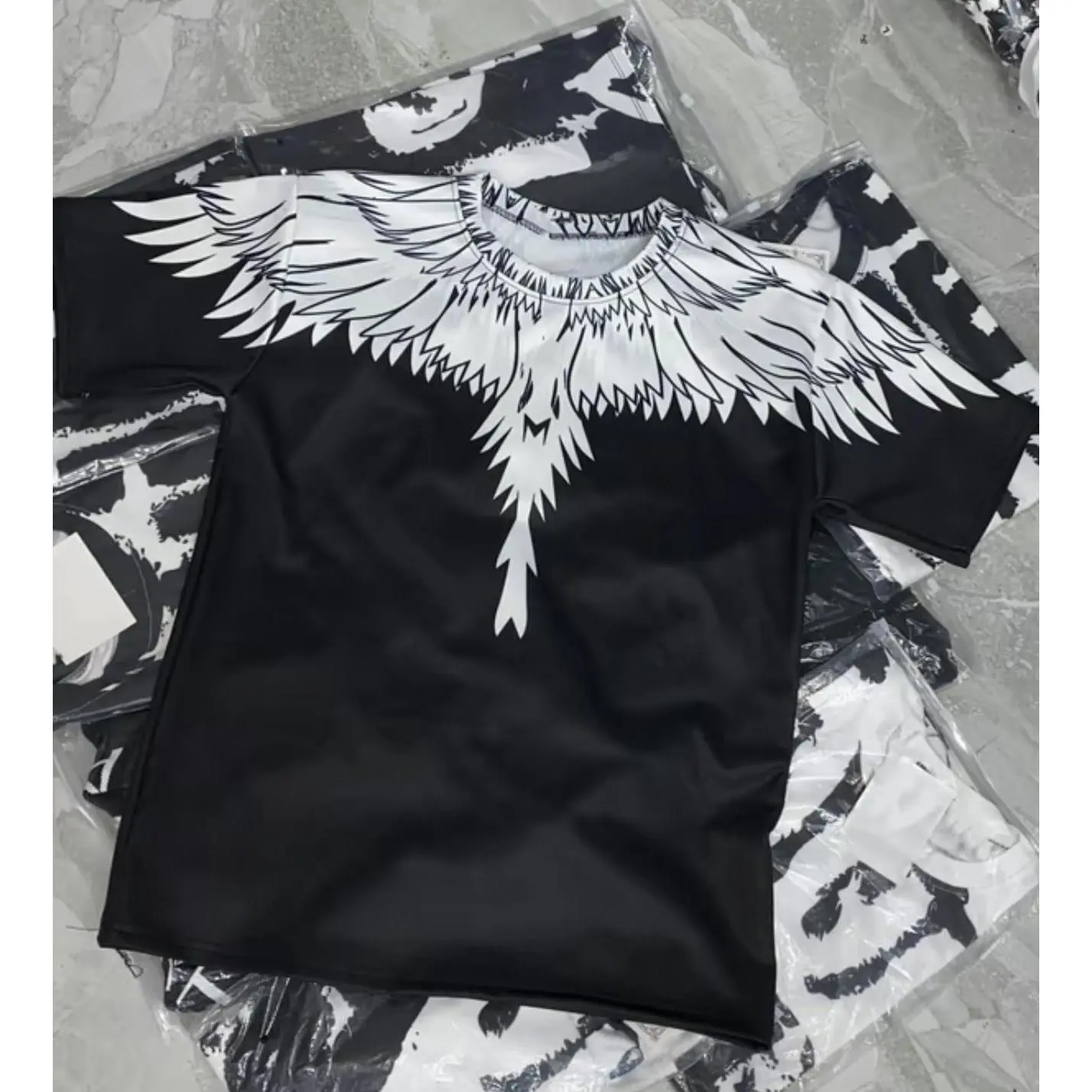 Áo thun nam nữ unisex in hình cánh chim, chất liệu cotton cao cấp co giãn 2 chiều mềm mại, thoáng mát,phong cách trẻ trung, năng động