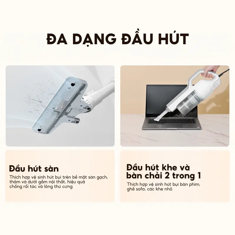 Máy hút bụi gập Aqua CCXL8R phiên bản đặc biệt đầu gập 90 độ, lực hút 15500Pa với 600W - Bảo hành 12 tháng Máy Hút Bụi Hút Bụi, máy hút bụi gia đình 6