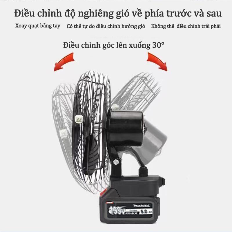 Product Introduction of Quạt Để Bàn Makita Nhật Bản,Quạt Tích Điện Di Động 10 Cell Sử,quạt 8 inch có,2 cấp độ gió-Chính Hãng 41