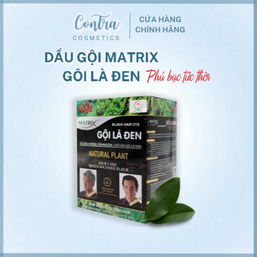  Dầu gội phủ bạc gội là đen Matrix 25ml - Hộp 10 gói Đổi Màu Tóc Nhuộm Tóc Nữ nhuốc  nhuộm organic 